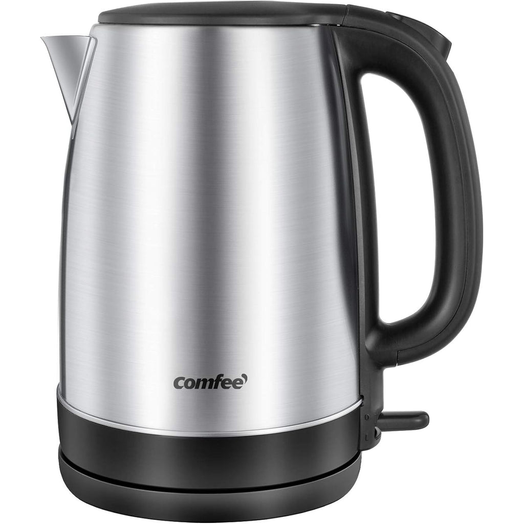 Comfee 1.7L Stainless Steel Electric Tea Kettle, Bpa-Free Hot Water Boiler, Cordless With Led Light, Auto Shut-Off And Boil-Dry Protection, 1500W Fast Boil
