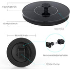 Mademax 1W Solar Bird Bath Fountain Pump, Solar Fountain, Free Standing Floating Solar Powered Water Fountain Pump For Bird Bath, Garden, Pond, Pool, Outdoor