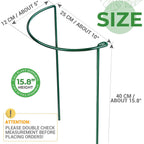 Leobro Plant Support Plant Stakes, 6Pcs Peony Cages And Supports, Metal Garden Stakes Plant Supports, Plant Support Stakes, For Peony, Tomato, Hydrangea, Indoor Outdoor Plants, 10" W X 15.8" H