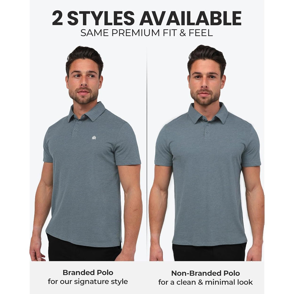 Into The Am Polo Shirts For Men - Soft Cotton Slim Fit Short Sleeve Collared Shirt Men S - 4Xl Fitted Polos