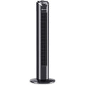 Comfort Zone 32-Inch Oscillating Tower Fan – Ultra-Slim Bladeless Design With 3 Speeds, 90° Wide Oscillation & Built-In Carry Handle – Quiet Portable Standing Fan For Bedroom, Home, Or Office, Black