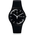 Swatch New Gent Biosourced Unisex Watch Casual Plastic Black Quartz Waterproof Mono Black