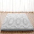 Japanese Futon Floor Mattress, 100% High Density Comfortable Foam, 3.5" Thicken Foldable Mattress Tatami Mat Sleeping Pad, Ideal For Comfort And Support, Kids Floor Lounger Pillow Bed Sofa (Twin）