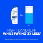 Head & Shoulders Anti-Dandruff Shampoo with 1% Pyrithione Zinc, Classic Clean Shampoo Twin Pack, Daily Use, Flake Control, Scalp Care, Color-Safe, Deep Clean, 32.1 fl oz Each