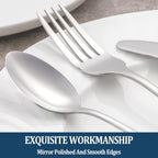 Dinner Forks,Set of 16 Top Food Grade Stainless Steel Silverware Forks,Table Forks,Flatware Forks,8 Inches,Mirror Finish & Dishwasher Safe,Use for Home,Kitchen or Restaurant