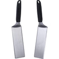 Blackstone 5550 Extra Long Griddle Spatula, Set Of 2 | Heavy-Duty Stainless Steel, Non-Slip Plastic Handle, Heat Resistant, Dishwasher Safe
