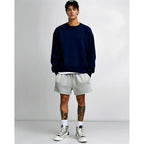 Men’S Baggy Sweat Shorts Above The Knee, Casual Gym Y2K Loose Fit Shorts With Drawstring Waist