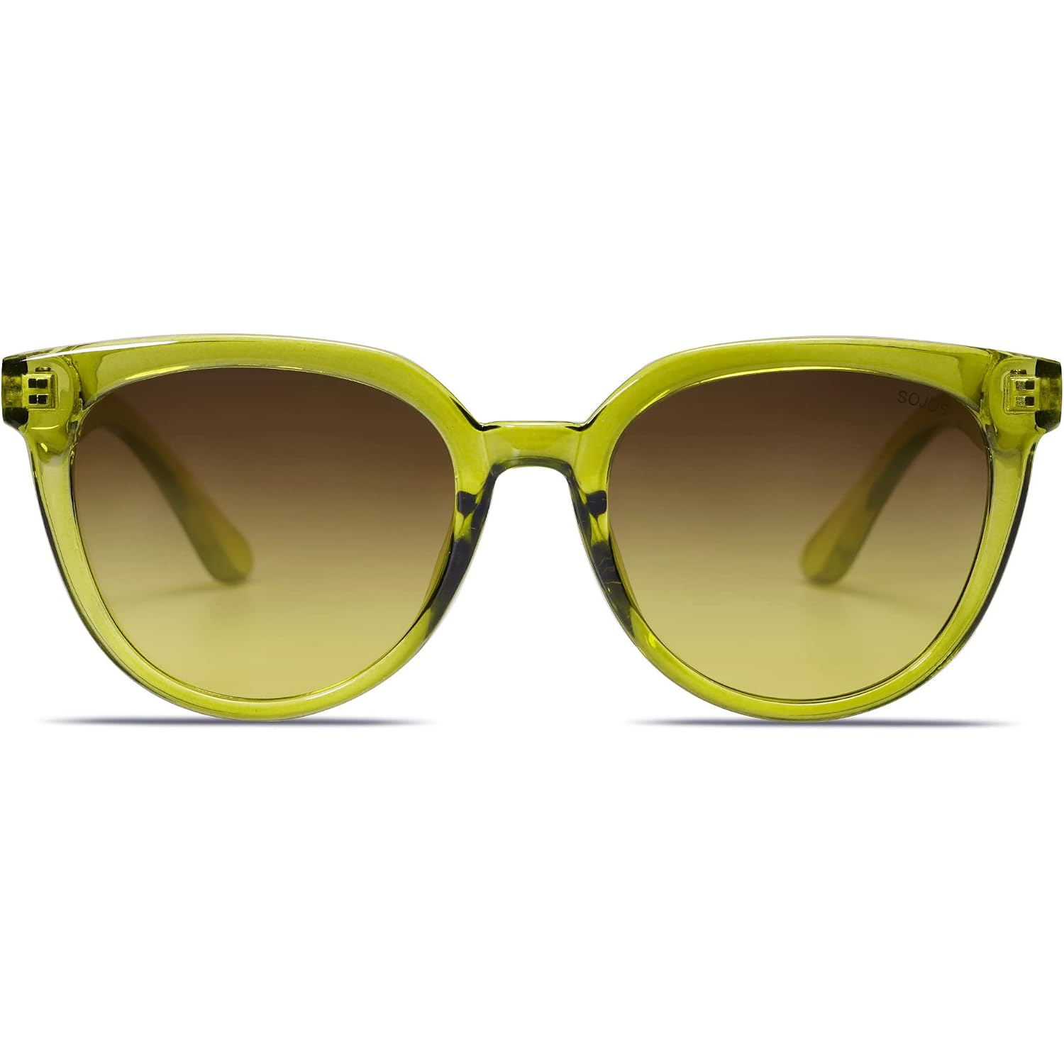Sojos Trendy Cat Eye Round Polarized Sunglasses For Women Fashion Uv Protection Sunnies Sunglasses Sj2175