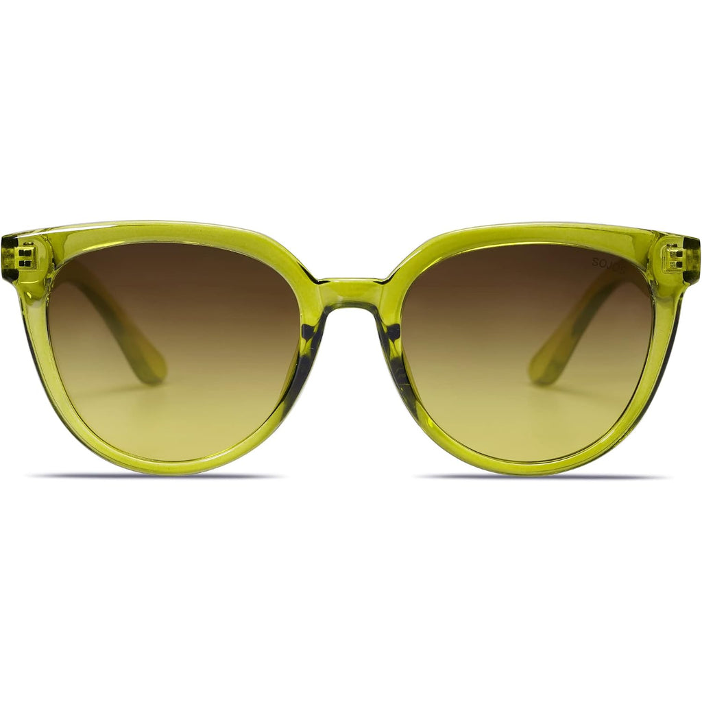Sojos Trendy Cat Eye Round Polarized Sunglasses For Women Fashion Uv Protection Sunnies Sunglasses Sj2175