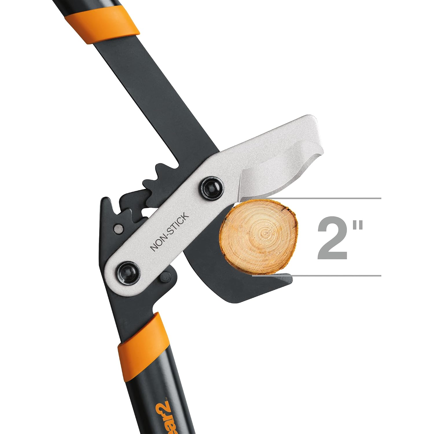 Fiskars 32-Inch Loppers For Tree Trimming, Heavy Duty, Low-Friction Sharp Steel Blade, Branch Cutter Up To 2-Inch Diameter Cut Capacity, Powergear2 Technology That Multiplies Power For Less Effort