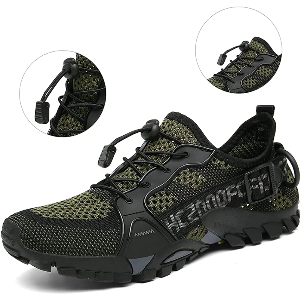 Tangyugen Water Shoes Men Women Outdoor Hiking Shoes Quick Drying Beach Aqua Shoes Travel Trekking Walking Climbing Sneakers