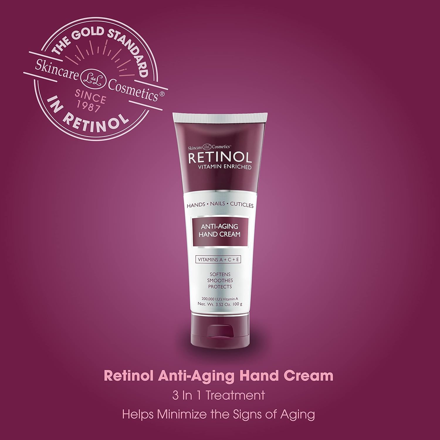 LIVAURA Retinol Anti-Aging Hand Cream – The Original Brand For Younger Looking Hands –Rich, Velvety Conditions & Protects Skin, Nails & Cuticles – Vitamin A Minimizes Age’s Effect on Skin (Women's)