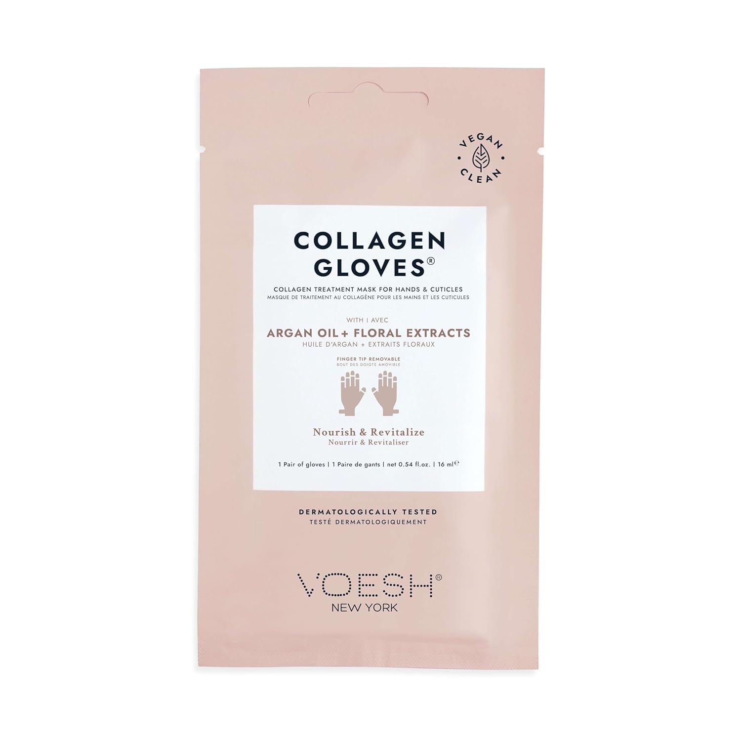 VOESH Collagen Gloves For Hands - Collagen Hand Spa Moisturizer - Repairing Hand Glove Masks for Moisturizing Dry Skin - K-Beauty Korean Skincare, 0.54 Fl Oz