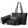 Women Fashion Handbags Wallet Tote Bag Shoulder Bag Top Handle Satchel Purse Set 4Pcs
