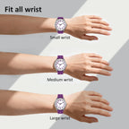 Bisley 35Mm Watches For Women Big Face Easy Reader Silicone Strap Water Proof