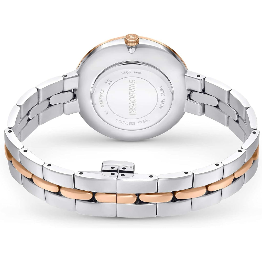 Swarovski Cosmopolitan Watch, Swiss Made, Metal Bracelet, Silver Tone, Mixed Metal Finish