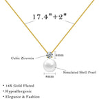 PEALICIOUS Single Pearl Necklace as Birthday Gifts for Mom, Bonus Mom Gifts for Step Mother from Daughter Son, Mother in Law Necklace with CZ from Bridal as Mother of the Groom Jewelry Gifts