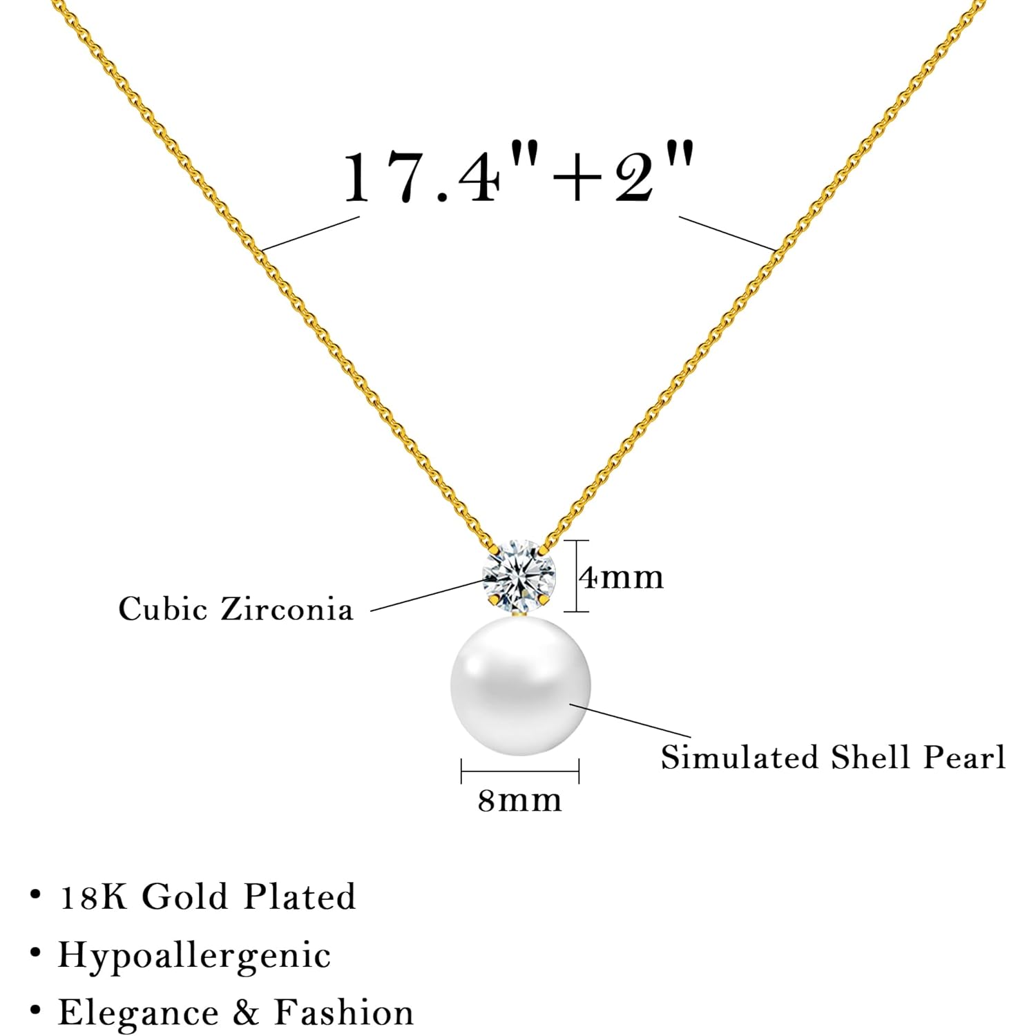 PEALICIOUS Single Pearl Necklace as Birthday Gifts for Mom, Bonus Mom Gifts for Step Mother from Daughter Son, Mother in Law Necklace with CZ from Bridal as Mother of the Groom Jewelry Gifts