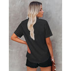 Womens Button Down Shirt Short Sleeve Wrinkle Free Blouse Fitted Work Business Casual Collared Office Tops