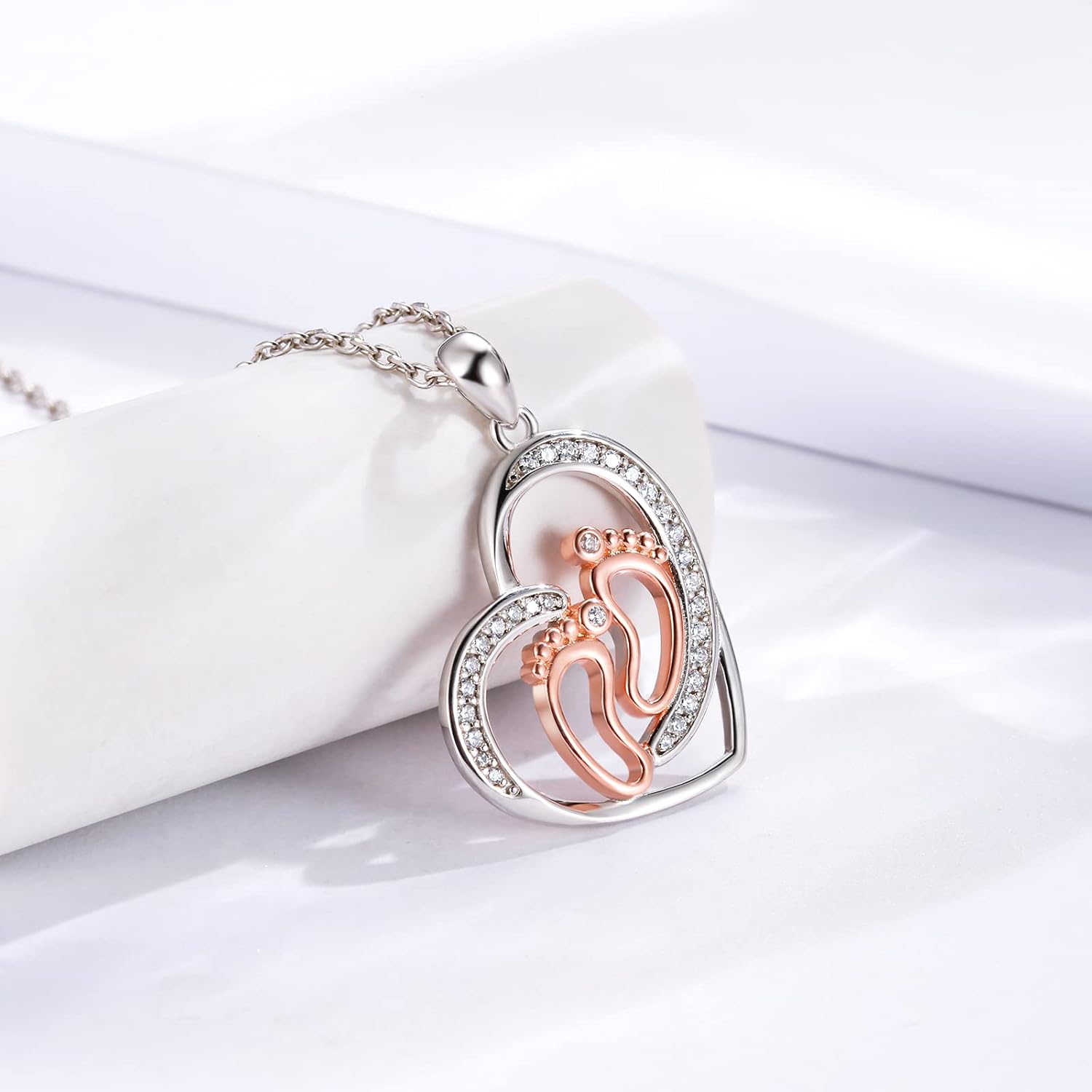 Pregnancy Gifts for First Time Mothers: Mom to be Sterling Silver Necklace Bracelet Earrings for Expecting Women Gifts for Pregnant Wife Daughter Sister Friends