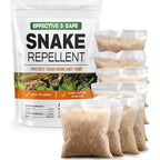 Lebmp Snake Repellent For Yard, Snake Away Repellent For Outdoors, Pet Safe Snakes Repellant, Garden Snake Deterrent, Keep Snakes Out Of Backyard, Garage, House-8 Pouches