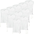 Pack Of Tzitzit T Shirt V Neck, Kosher Sephardic Tzitzis Judaica 100% Cotton Tallit Katan Men Boys Undershirt For Camp School