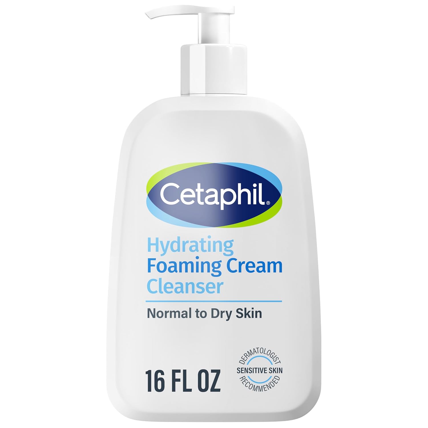 Cetaphil Cream To Foam Face Wash, Hydrating Foaming Cream Cleanser, 16 Oz, For Normal To Dry, Sensitive Skin, With Soothing Prebiotic Aloe, Hypoallergenic, Fragrance Free