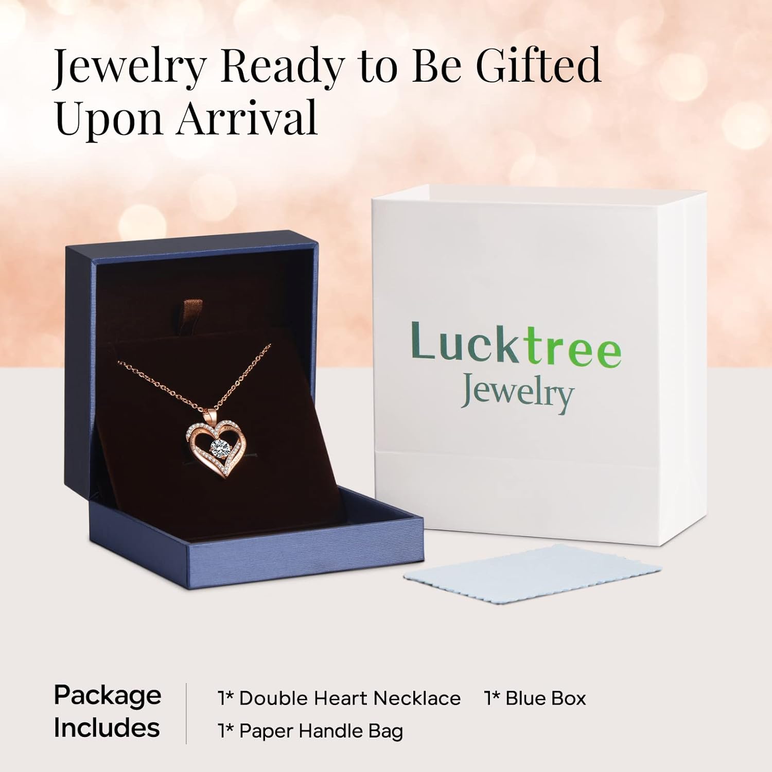 18K Rose Gold Necklaces for Women Birthday Gifts for Women Jewelry for Women Birthday Gifts for Wife Girlfriend Daughter Wife Birthday Gifts for Anniversary Mothers Day Christmas Valentines Gifts