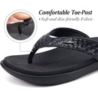 Kuailu Womens Flip Flops Ladies Yoga Mat Comfortable Walking Thong Sandals With Plantar Fasciitis Arch Support Slip On Indoor Outdoor For Summer