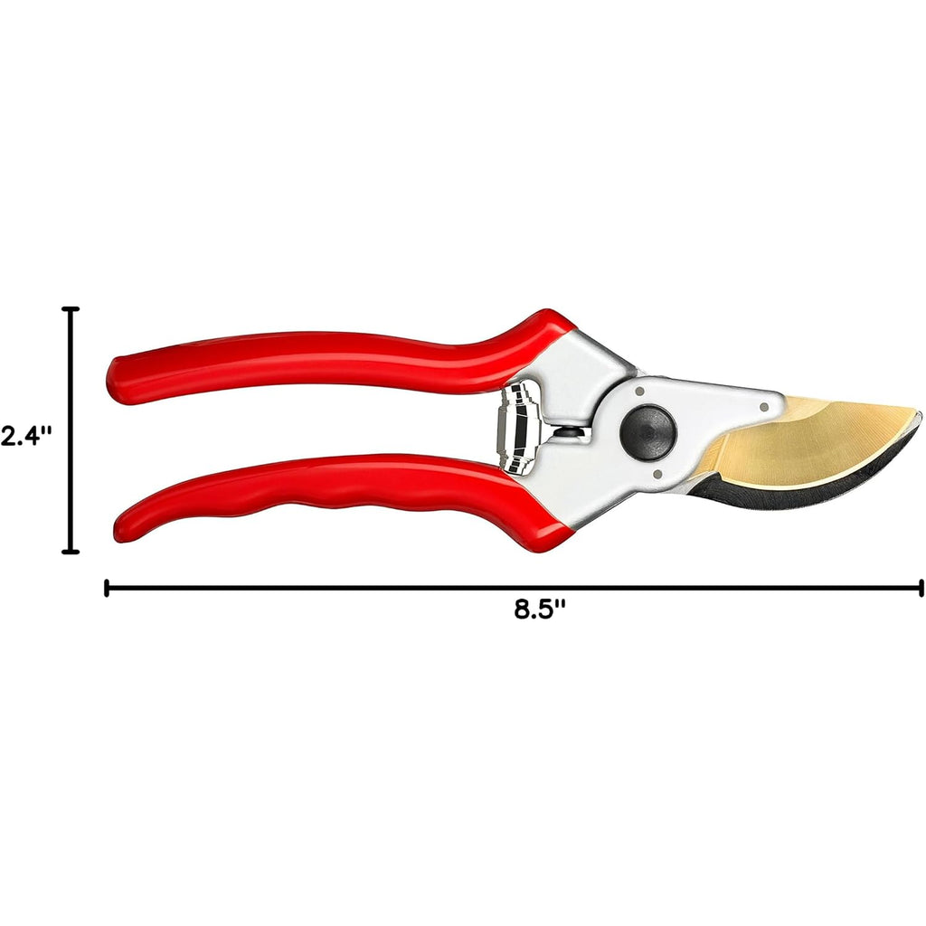 Haus & Garten Classicpro 8.5" Professional Premium Titanium Bypass Pruning Shears - Use As Pruners, Garden Shears, Heavy Duty Handheld Pruning Shears For Gardening, Clippers, Pruner Scissor Tool
