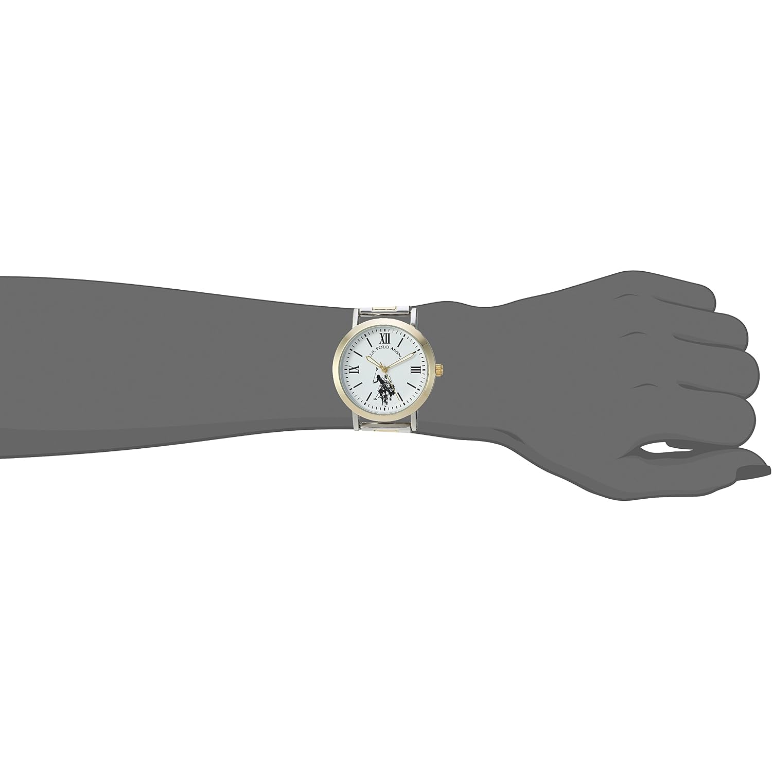 Accutime U.S. Polo Assn. Women'S Usc40261Az Analog Display Analog Quartz Two Tone Watch