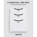 Kenneth Cole Reaction Mens T-Shirt Pack Of 3 - Upf 50+ Cotton/Spandex Jersey Slim Fit T Shirts For Men 3-Pack