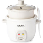Aroma® Corecoat Rice Cooker With Pop-Up Food Steaming Basket (4 Cups Cooked, 2 Cups Uncooked, 1 Qt)