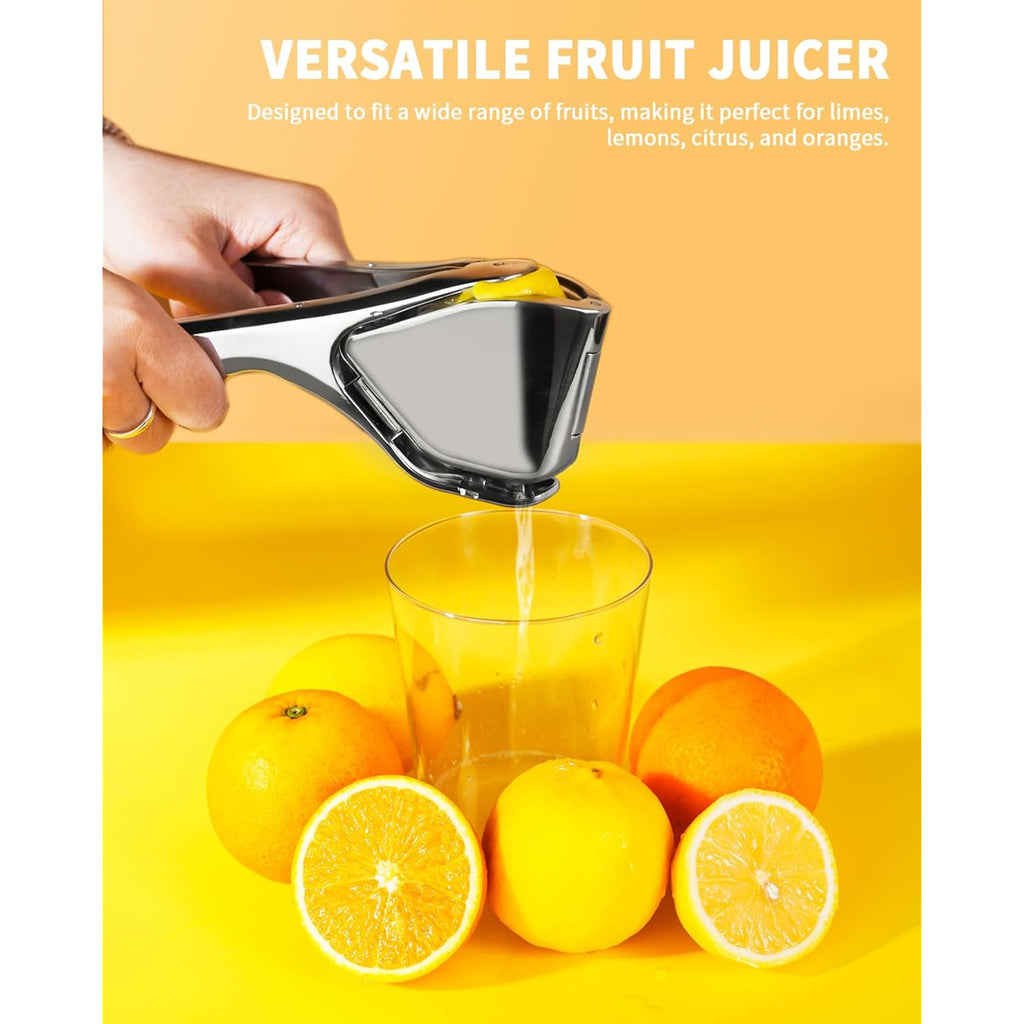 Lemon Squeezer, Stainless Steel Lemon Juicer, Manual Juicer For Lemon Citrus Lime Orange, Handheld Citrus Squeezer