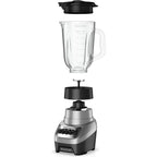 BLACK+DECKER PowerCrush Multi-Function Blender with 6-Cup Glass Jar, 4 Speed Settings, Silver