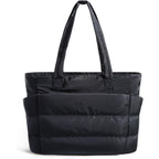 BAGSMART Tote Bag for Women, Lightweight Puffy Tote Bag with Compartments Shoulder Bag Handbag for Travel, Work, Gym | Lightweight, Puffy, Quilted, for Travel, Work