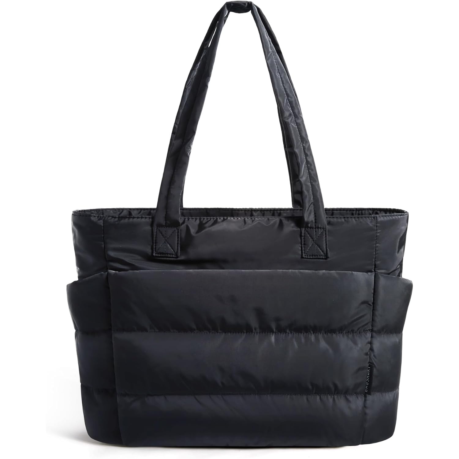 BAGSMART Tote Bag for Women, Lightweight Puffy Tote Bag with Compartments Shoulder Bag Handbag for Travel, Work, Gym | Lightweight, Puffy, Quilted, for Travel, Work