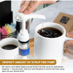 10 Pcs Gold Coffee Syrup Pump, Compatible with 25.4 Oz/750ml Bottles, Syrup Dispenser Pumps Great for Home & Coffee Bar Drinking Mixes, Tea, Beverage, Cocktails