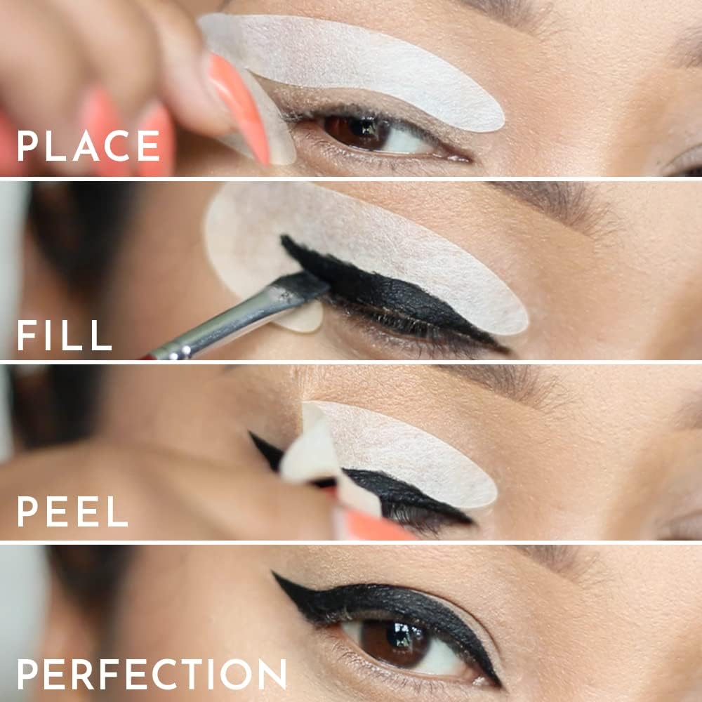 Eyeliner Stencils | Cat Eyeliner Stencil & Winged Eyeliner Tool | Made In Usa & Created By Celebrity Makeup Artist | Reusable And Flexible Eyeliner Tape & Eyeshadow Tape (Pack Of 1)