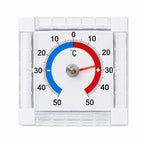 Indoor Outdoor Thermometer Hygrometer, High Accuracy Temperature And Humidity Meter With °C Scale, -50°C To 50°C, Wall Mount Monitor For Home, Greenhouse, Garden And Room No Electricity Needed（Square）