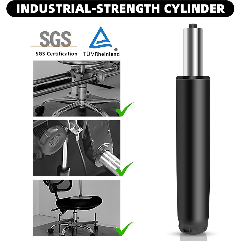 Omyoffice Office Chair Cylinder Replacement,Heavy-Duty Highest End Class 4 Hydraulic Pneumatic Piston, Universal Size Fits Most Chairs