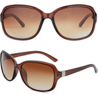 Madison Avenue 2 Pack Classic Vintage Sunglasses for Women, Fashion Sun Glasses with UV400 Protection 2pack-black/Brown