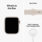Apple Watch Series 8 [Gps, 41Mm] - Starlight Aluminum Case With Starlight Sport Band, S/M (Renewed)