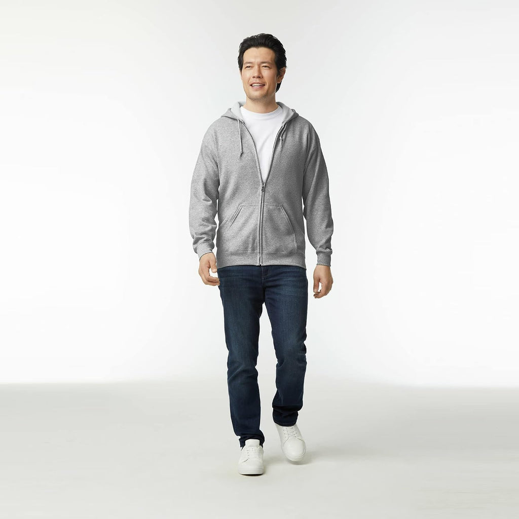 Gildan Unisex-Adult Fleece Zip Hoodie Sweatshirt, Style G18600, Multipack