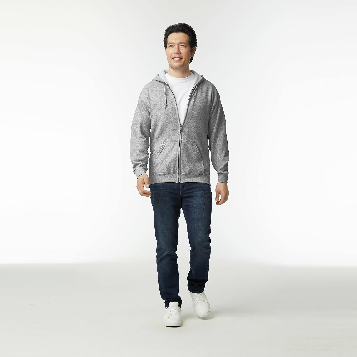 Gildan Unisex-Adult Fleece Zip Hoodie Sweatshirt, Style G18600, Multipack