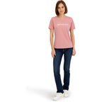 Spyder Women's Floral Wordmark Logo Graphic Short Sleeve Tee T-Shirt