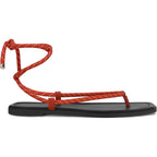 Rope Flat Sandals For Women Strappy Open Toe Thong Sandals Summer Slingback Slip On Slide Sandals With Adjustable Strap