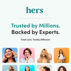 hers Hair Regrowth Treatment - Topical Minoxidil 5% Foam for Women - Extra Strength - Supports Thicker, Fuller Hair - Non-Greasy - Unscented, 2 Pack