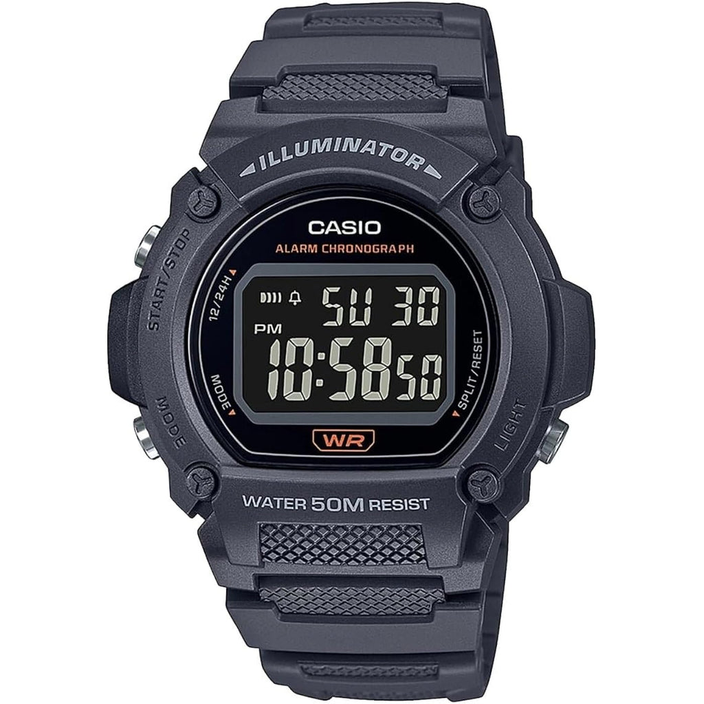 Casio W219H Series | Men’S Digital Watch | 50M Wr | Led Illuminator | 100 Sec Chronograph | 1/100 Sec Stopwatch | Daily Alarm | Hourly Time Signal | Auto Calendar | 7 Year Battery
