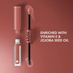 Nyx Professional Makeup Shine Loud, Long-Lasting Liquid Lipstick With Clear Lip Gloss - Magic Maker (Dusty Nude Mauve)